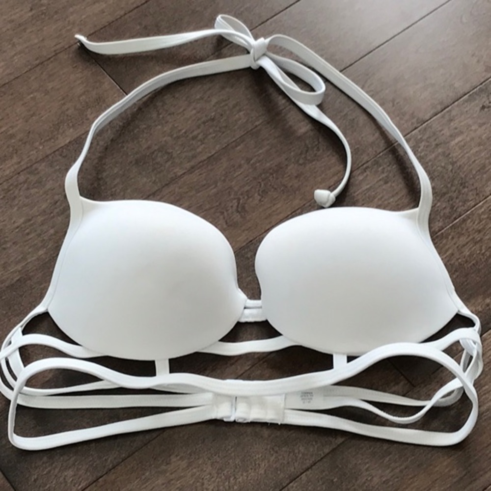 PINK Victoria’s Secret strappy caged Halter Top